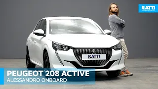 PEUGEOT NUOVA 208 PURETECH BENZINA 1.2 75CV ACTIVE BIANCO KM0 (2020) | INTERNI ED ESTERNI CON ALE