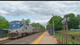 Amtrak Capitol Limited Train #P029 passing by Metropolitan Grove Station