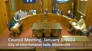 City Council Meeting for January 3, 2022