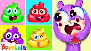 Colorful Poo Poo Song | Baby Poo in the Potty | Nursery Rhymes & Kids Songs | DodoLala