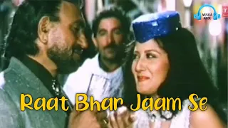 Raat Bhar Jaam Se Lyrics | Tridev (1989) #yetohpahlajaamhai #tridev #raatbharjaamse