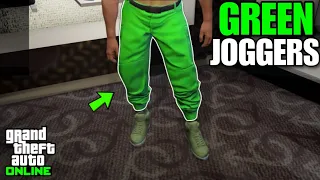 *UPDATED* HOW TO GET GREEN JOGGERS IN GTA 5 ONLINE 1.65! *SUPER EASY*