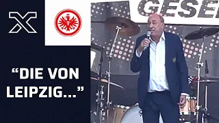 Eintracht-Präsident Fischer schießt vor Finale gegen RB und heizt SGE-Fans ein | DFB-Pokal