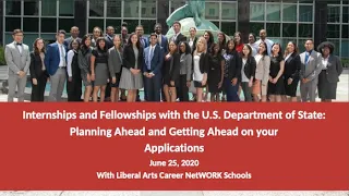 Internships and Fellowship with the U.S. Department of State: Planning Ahead and Getting Ahead