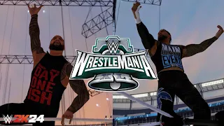WWE 2K24 - Jimmy Uso vs Jey Uso : WrestleMania 40 presented by G7 GAMES