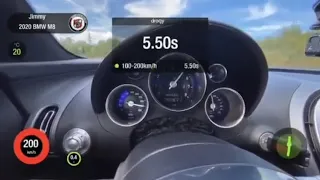 Bugatti Veyron 100-200 km-h dragy run