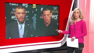 Conor and Nate heated conversation on TSN live interview