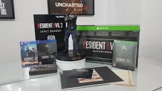 Resident Evil 2 Collectors Edition Xbox One unboxing