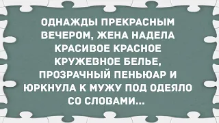 Жена надела красное кружевное бельё. Сборник свежих анекдотов! Юмор!