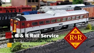 R & R Rail Service RDC-1 Rail Diesel Car Test Run