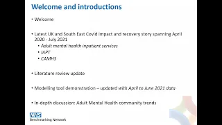 Webinar 2; The latest UK and South Mental Health COVID-19 recovery story, 7 September 2021