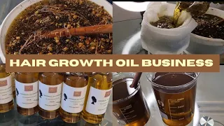 HOW TO MAKE AN EFFECTIVE HAIR GROWTH OIL FOR BUSINESS. Strain, label, heat shrink Entrepreneurs life