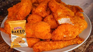 EASY Low Calorie Air Fryer Potato Chip Chicken Tenders!