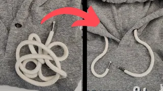 How to Put in a Hoodie String in 38 SECONDS!