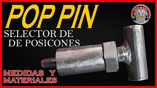 How to make a pop pin (position selector) for gym machines