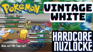 Hardest Gen 5 Rom Hack? Beating Pokemon Vintage White with Hardcore Nuzlocke rules! (All Bosses)