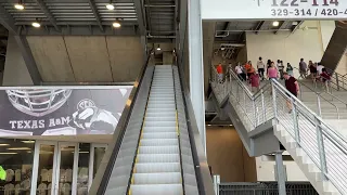 VERY FIRST ESCALATOR RIDE IN AGGIELAND!