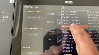 Korg PA5X: How to control the Master Volume with Foot Controller #korg EXP-2 for #korgpa5x