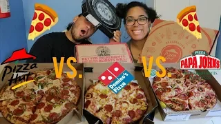 Hilarious Pizza Hut vs. Domino's vs. Papa John's | Pizza Taste Test! | TASIASLIFE♡ |