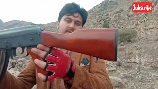 Ak 47 1956 modal Pakistani made testing fire 7.62 mm Raffles