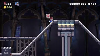 Super Mario Maker 2 – Level 15: No Jumping Allowed Challenge - Gameplay Walkthrough