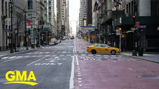 Streets of NYC are empty after Gov. Cuomo issued stay-at-home mandate for residents | GMA