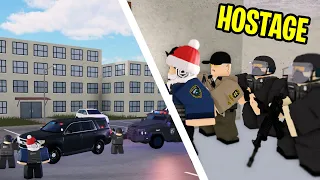 MASSIVE bank HOSTAGE situation!! Security personnel | Liberty County Roleplay (Roblox)
