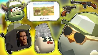 😳 ALL SECRETS and BUGS in NEW UPDATE in Chicken Gun 3.8.01| Funny Moments
