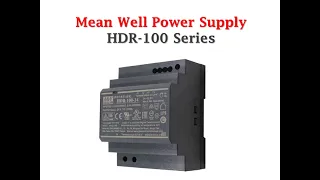 hot sales HDR-100 Series 100 W Enclosed Single Output Mean well Power Supply