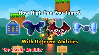 Using All Back Items With Different Jumping Abilities | Pixel Worlds