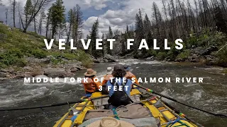 Rowing Velvet Falls on the Middle Fork of the Salmon River at 3 Feet [June 2023]