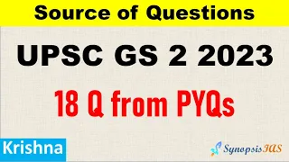 UPSC IAS GS Paper 2 2023 Analysis | UPSC Mains GS 2 Source of Questions