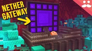 Making a NETHER GATEWAY in Minecraft 1.16!