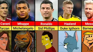 Footballers who look like cartoon