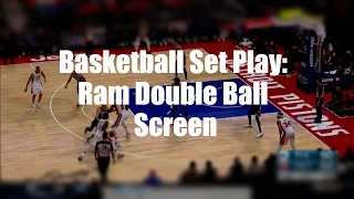 Basketball Set Play: Ram Double Ball Screen
