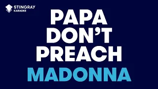 Madonna - Papa Don't Preach (Karaoke With Lyrics)