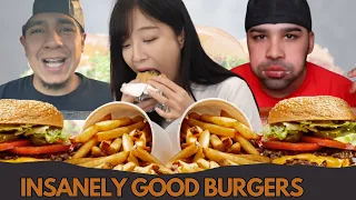 Five Guys Mukbang Compilation: Burger & Fries Overload Challenge!