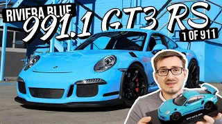 Porsche 911 GT3 RS - Riviera Blue Review // A very special 1/18 scale model car by Spark!