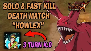 SOLO !!! FAST KILL HOWLEX "HELL MODE" ONLY 3 TURN | Use Diane Summer - Seven Deadly Sins Grand Cross