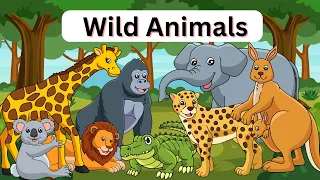 Wild Animals Names In English With Pictures | Wild Animals |#animals #wildanimals #wildanimalsname