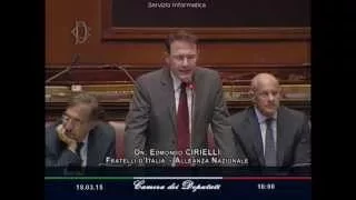 Question time CIRIELLI EDMONDO - Terni - 18 marzo 2015