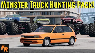 Can I Survive The Monster Truck Hunting Pack? - BeamNG Drive