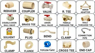 Plumbing work materials names ||CPVC pipe fittings || pipe analysis || Plumbing basic || Plumbing