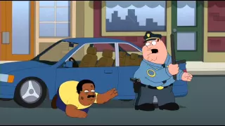 FAMILY GUY Peter beats Cleveland dressed as cop