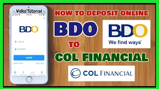 COL Financial BDO Online How  to Enroll and Fund COL Financial using BDO Online Banking