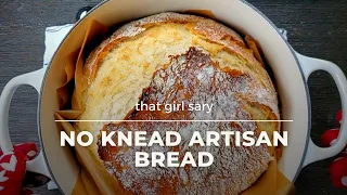No Knead Bread // Prepare in 5 MINUTES!! // Dutch Oven Bread // Artisan Bread // ASMR