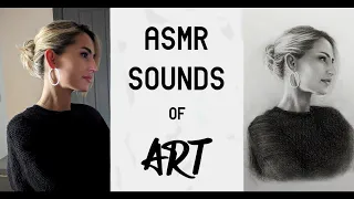 ASMR Drawing | Relaxing Sounds of a self-portrait to help you sleep faster (No Talking)