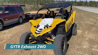 YXZ1000r Stock Exhaust vs GYTR Exhaust test day