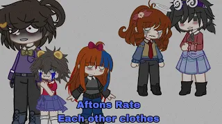 💙🎊 Afton Family Rate each other clothes 🎊💙