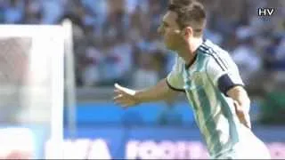 Lionel Messi - Amazing Curve Goal vs Iran - WORLD CUP 2014